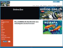 Tablet Screenshot of online-zoo.ch